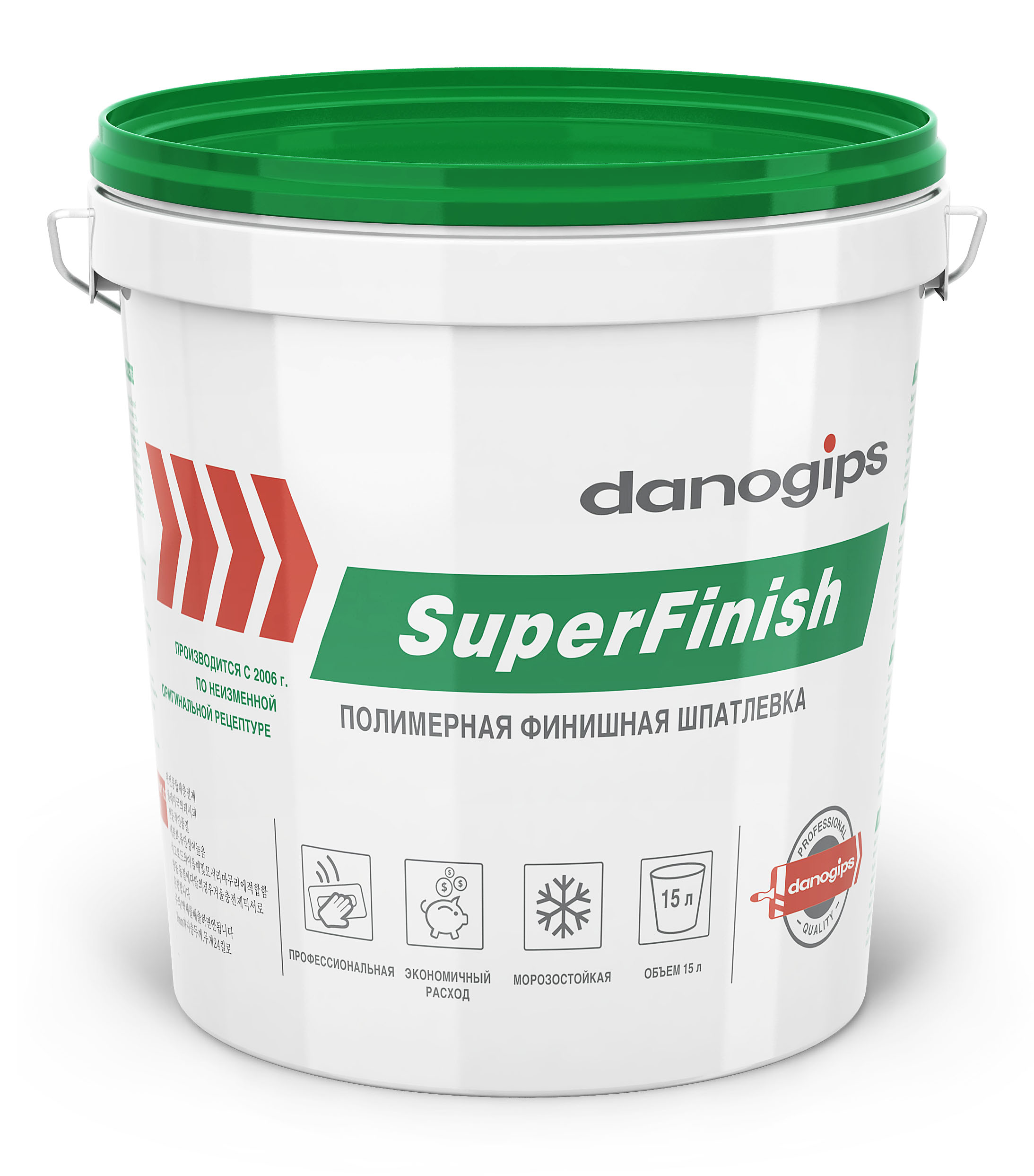 Готовая финишная шпатлевка Danogips SuperFinish (3, 11 и 17 литров ...